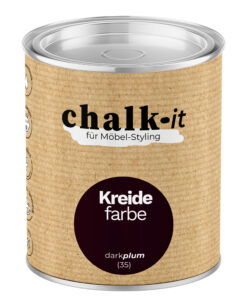 Kreidefarbe Chalk-it (35) Dark Plum 0,125L Shaby Chic Möbel Holzlack Natur Vintage Möbellack