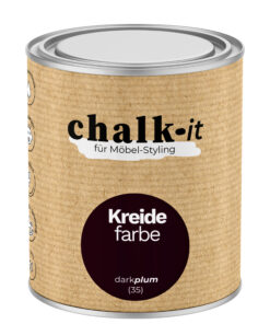 Kreidefarbe Chalk-it (35) Dark Plum 0,75L Shaby Chic Möbel Holzlack Natur Vintage Möbellack