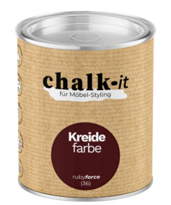 Kreidefarbe Chalk-it (36) Ruby Force 0,125L Shaby Chic Möbel Holzlack Natur Vintage Möbellack
