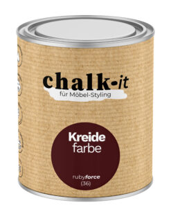 Kreidefarbe Chalk-it (36) Ruby Force 0,75L Shaby Chic Möbel Holzlack Natur Vintage Möbellack