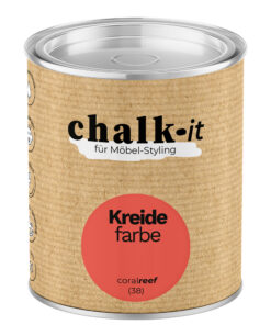 Kreidefarbe Chalk-it (38) Coral Reef 0,125L Shaby Chic Möbel Holzlack Natur Vintage Möbellack