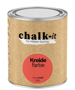Kreidefarbe Chalk-it (38) Coral Reef 0,75L Shaby Chic Möbel Holzlack Natur Vintage Möbellack