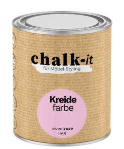 Kreidefarbe Chalk-it (40) Sweet Rose 0,75L Shaby Chic Möbel Holzlack Natur Vintage Möbellack