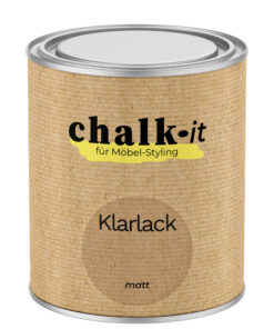 Klarlack Chalk-it 750ml Matt Möbel Versiegelung Holzlack Farblos Möbellack Kreidefarbe