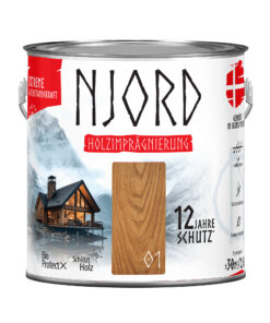 Extreme Holzimpragnierung (01) Nordische Kiefer 2,5L Njord Wetterfest Holzlack Schutzlack bis zu 12 Jahre Schutz
