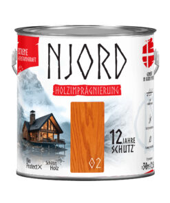 Extreme Holzimpragnierung (02) Nordische Eibe 2,5L Njord Wetterfest Holzlack Schutzlack bis zu 12 Jahre Schutz