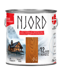 Extreme Holzimpragnierung (04) Nordische Eiche 2,5L Njord Wetterfest Holzlack Schutzlack bis zu 12 Jahre Schutz