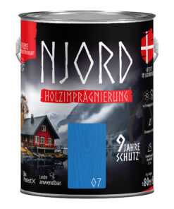 Holzschutz Holzimprägnierung (07) Wolkenloser Himmel 5L Wetterfest Holzlack Schutzlack bis zu 9 Jahre Schutz Njord