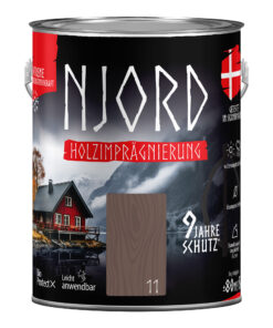 Holzschutz Holzimprägnierung (11) Wikingerboot 5L Wetterfest Holzlack Schutzlack bis zu 9 Jahre Schutz Njord