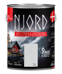 Holzschutz Holzimprägnierung (16) Morgenfrost 5L Wetterfest Holzlack Schutzlack bis zu 9 Jahre Schutz Njord