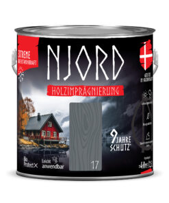 Holzschutz Holzimprägnierung (17) Norwegische Klippen 2,5L Wetterfest Holzlack Schutzlack bis zu 9 Jahre Schutz Njord