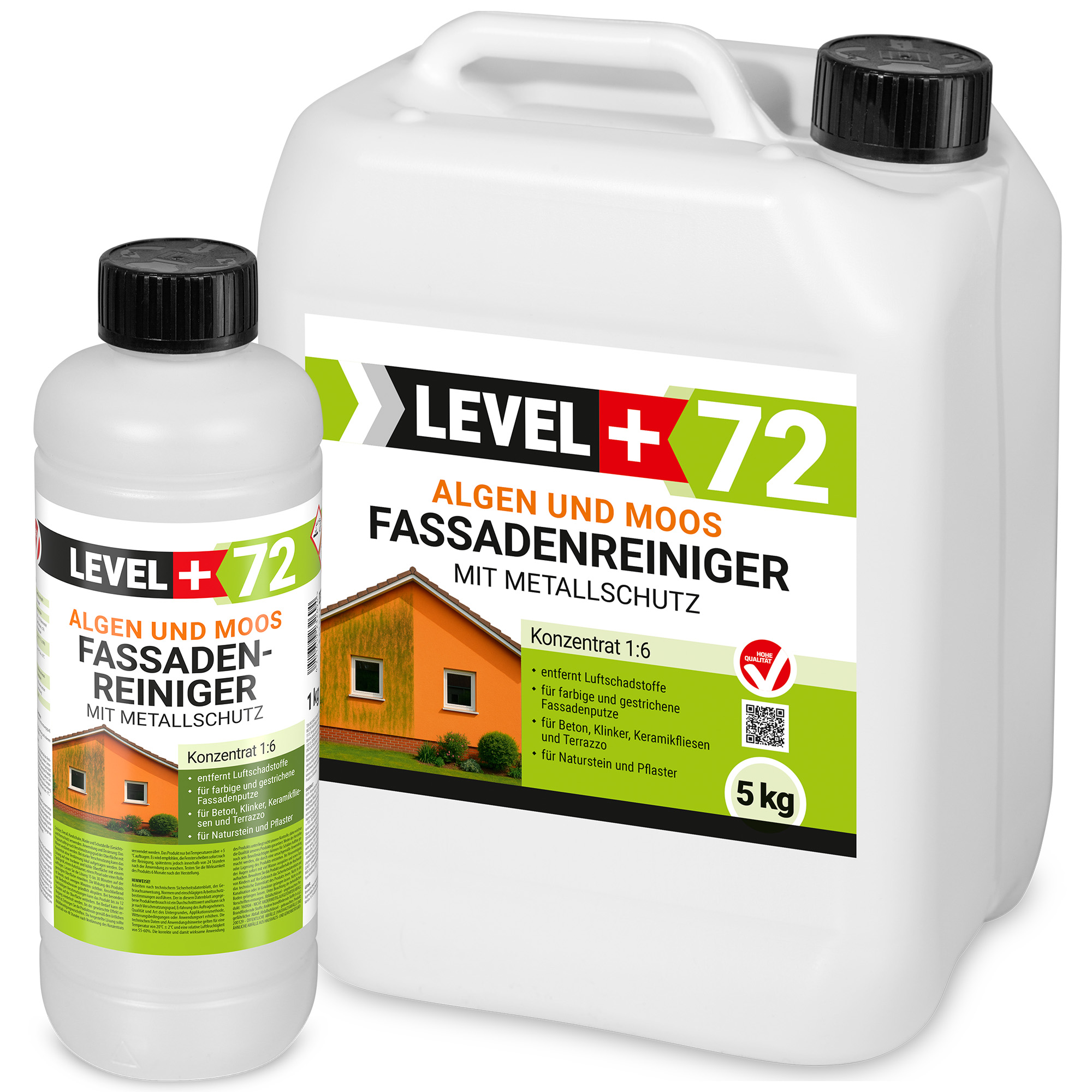 Fassadenreiniger 1kg Algen Moos Pilze Entferner Sofort Wirkend Konzentrat L+72 – Bild 2