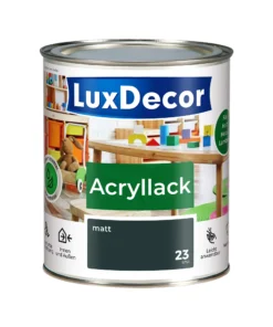 LuxDecor Acryllack 750ml Matt (23) Berggipfel Weißlack Holzlack Spielzeuge Metall Möbel