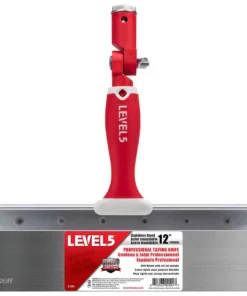 LEVEL5 Fassadenspachtel 12"/305mm steife Klinge Edelstahl Offset Griff 5-384