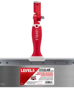 LEVEL5 Fassadenspachtel 12"/305mm Flex Klinge Edelstahl Offset Griff 5-385