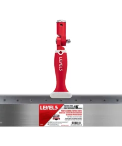 LEVEL5 Fassadenspachtel 16"/406mm steife Klinge Edelstahl Offset Griff 5-388