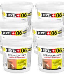 Betonkontakt Haftbrücke Putzgrund Grundierung Betongrundierung 150Kg LEVEL+06