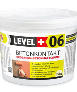 Betonkontakt Haftbrücke Putzgrund Grundierung Betongrundierung 15Kg LEVEL+06