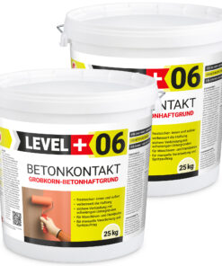 Betonkontakt Haftbrücke Putzgrund Grundierung Betongrundierung 50Kg LEVEL+06