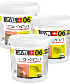 Betonkontakt Haftbrücke Putzgrund Grundierung Betongrundierung 60Kg LEVEL+06