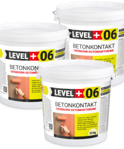 Betonkontakt Haftbrücke Putzgrund Grundierung Betongrundierung 75Kg LEVEL+06