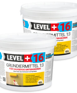 Grundiermittel für Saugende Untergründe 10Lx2 Konzentrat 1:3 unter Putze, Spachtelmassen, Gipskleber L+16