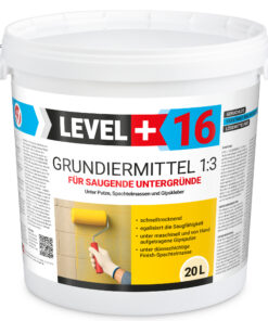 Grundiermittel für Saugende Untergründe 20L Konzentrat 1:3 unter Putze, Spachtelmassen, Gipskleber L+16