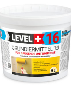 Grundiermittel für Saugende Untergründe 5L Konzentrat 1:3 unter Putze, Spachtelmassen, Gipskleber L+16