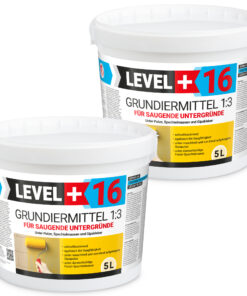Grundiermittel für Saugende Untergründe 5Lx2 Konzentrat 1:3 unter Putze, Spachtelmassen, Gipskleber L+16