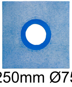 Wandmanschette 10 St. Dichtmanschette 250mm Ø75 Dehnzone 77-150mm Balkone Bad HALBAU HN04SE