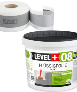Dichtset Abdichtung Set Flüssigfolie 5,5Kg Bad Dusche Küche LEVEL+ SET11