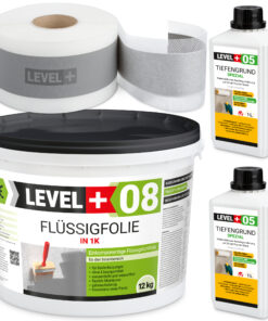 Dichtset Abdichtung Set Flüssigfolie Bad Dusche Küche LEVEL+ SET17