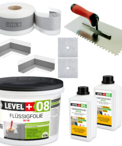 Dichtset Abdichtung Set Flüssigfolie Bad Dusche Küche LEVEL+ SET20