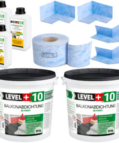 DichtSet 40kg Balkonandichtung 2K Balkon und Terrassen Dichtband LEVEL+ SET34