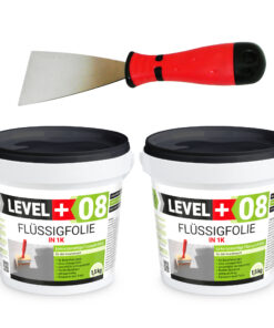 Dichtset Duschabdichtung Abdichtung Flüssigfolie 3kg Bad Dusche Küche LEVEL+ SET399