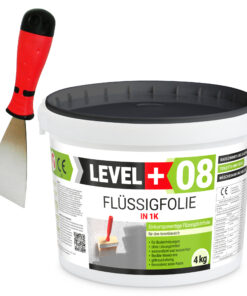 Dichtset Duschabdichtung Abdichtung Flüssigfolie 4kg Bad Dusche Küche LEVEL+ SET400