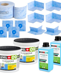 Dichtset Flussigfolie Spezial 14kg Badabdichtung Dusche Balkonabdichtung LEVEL+ SET67