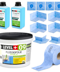 Dichtset Duschabdichtung und Badabdichtung Dichtfolie 12kg Dichtband 20m SET71