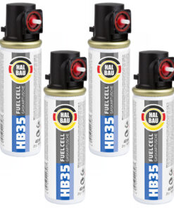 Gaskartusche für Nagler 100mm/40ml bis 500 Schüsse für Beton und Stahl 4 St. HALBAU HB35