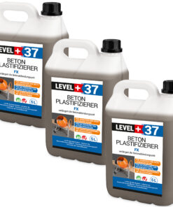 Beton Plastifizierer FX Beton-Zusatzmittel Betonverflüssiger Estrich Verzögerer 15L LEVEL+37