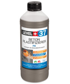 Beton Plastifizierer FX Beton-Zusatzmittel Betonverflüssiger Estrich Verzögerer 1L LEVEL+37
