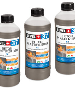 Beton Plastifizierer FX Beton-Zusatzmittel Betonverflüssiger Estrich Verzögerer 3L LEVEL+37