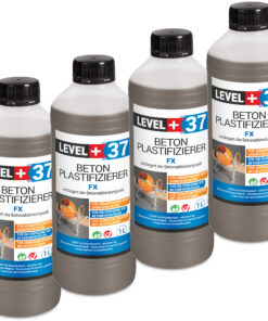 Beton Plastifizierer FX Beton-Zusatzmittel Betonverflüssiger Estrich Verzögerer 4L LEVEL+37