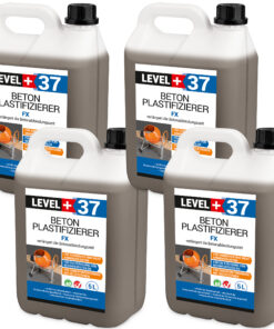 Beton Plastifizierer FX Beton-Zusatzmittel Betonverflüssiger Estrich Verzögerer 20L LEVEL+37