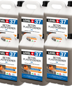 Beton Plastifizierer FX Beton-Zusatzmittel Betonverflüssiger Estrich Verzögerer 30L LEVEL+37