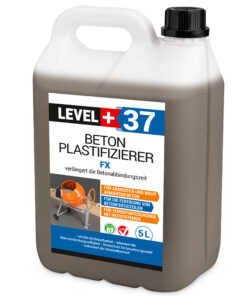 Beton Plastifizierer FX Beton-Zusatzmittel Betonverflüssiger Estrich Verzögerer 5L LEVEL+37