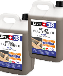 Beton Plastifizierier BV FM Beton-Zusatzmittel Beton Fliessmittel Betonverflüssiger 10L LEVEL+38