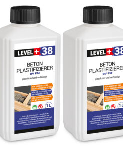 Beton Plastifizierier BV FM Beton-Zusatzmittel Beton Fliessmittel Betonverflüssiger 2L LEVEL+38