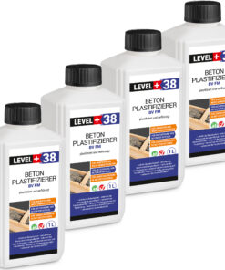 Beton Plastifizierier BV FM Beton-Zusatzmittel Beton Fliessmittel Betonverflüssiger 4L LEVEL+38