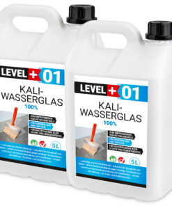 Kaliwasserglas 10L Pur Betonversiegelung Holzschutz Imprägnierung Grundierung Verfestung Unverdünnt LEVEL+01